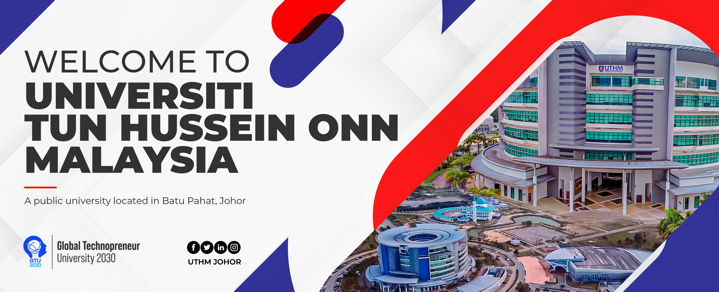 welcome banner to u.t.h.m. o.e.r. platform